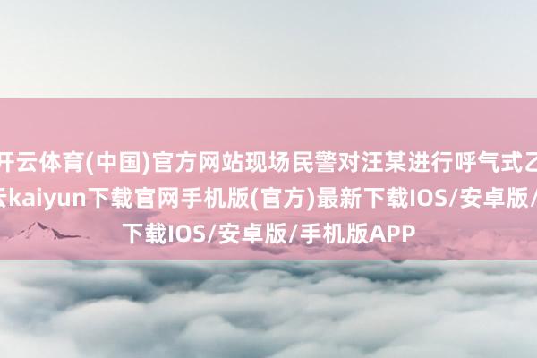 开云体育(中国)官方网站现场民警对汪某进行呼气式乙醇检测-开云kaiyun下载官网手机版(官方)最新下载IOS/安卓版/手机版APP
