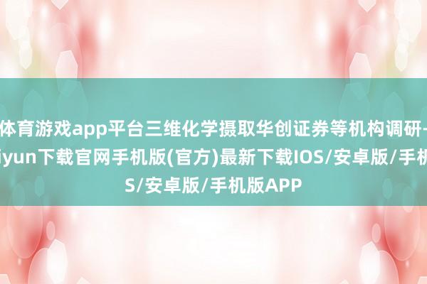 体育游戏app平台三维化学摄取华创证券等机构调研-开云kaiyun下载官网手机版(官方)最新下载IOS/安卓版/手机版APP