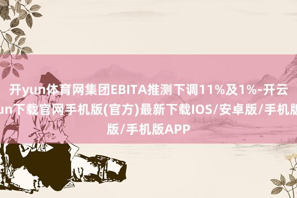开yun体育网集团EBITA推测下调11%及1%-开云kaiyun下载官网手机版(官方)最新下载IOS/安卓版/手机版APP